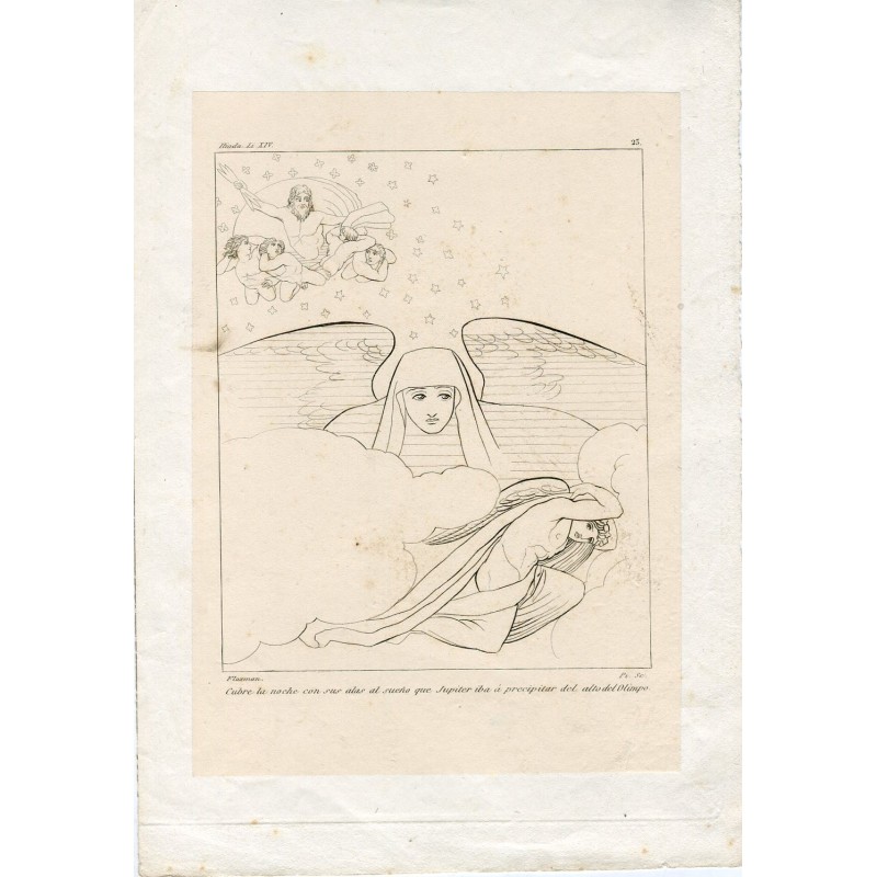 Engraving in 1861 by Joaquin Pi y Margall based on a drawing by Flaxman for the Iliad.