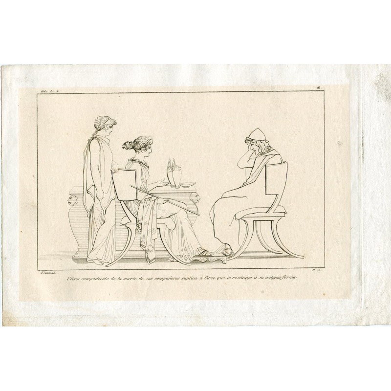 Engraving in 1861 by Joaquin Pi y Margall based on a drawing by Flaxman for the Iliad.