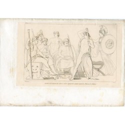 Engraving in 1861 by Joaquin Pi y Margall based on a drawing by Flaxman for the Iliad.