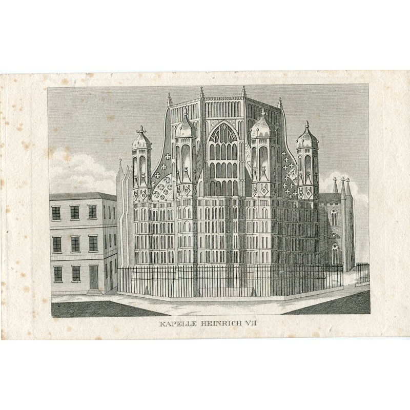 Chapelle d'Henri VII, gravure de 1837