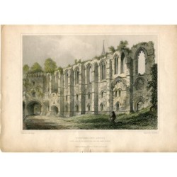 Dunfermline Abbey engraved in 1850 by J.H. Le Keux from a drawing by R.W. Billings