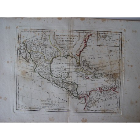Nouvelle Espagne, Nouvelle Mexique, Isles Antilles par Robert de Vaugondy-Delamarché