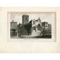 Église Saint-Martin de Carfax, dessinée et gravée par G. Hollis