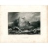 Bamborough gravé par E. Finden d'après un dessin de G. Balmer