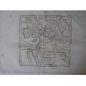 Antique map of the First Ages of the World. Robert de Vaugondy.