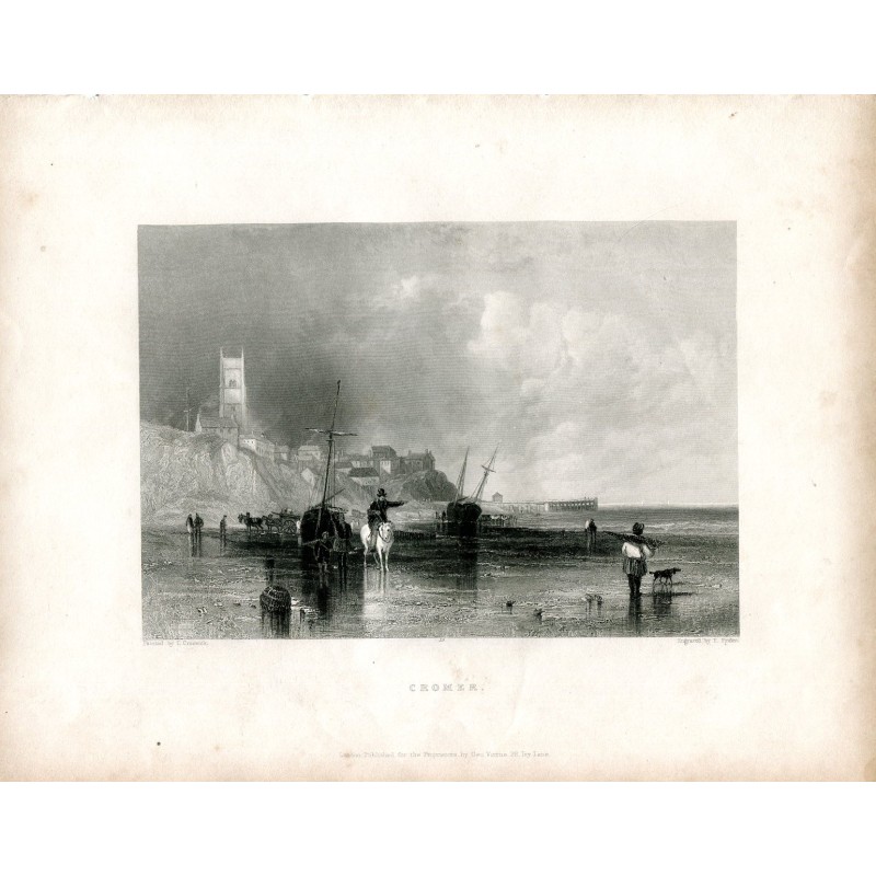 Cromer engraving by E. Finden from a drawing by L. Creswick