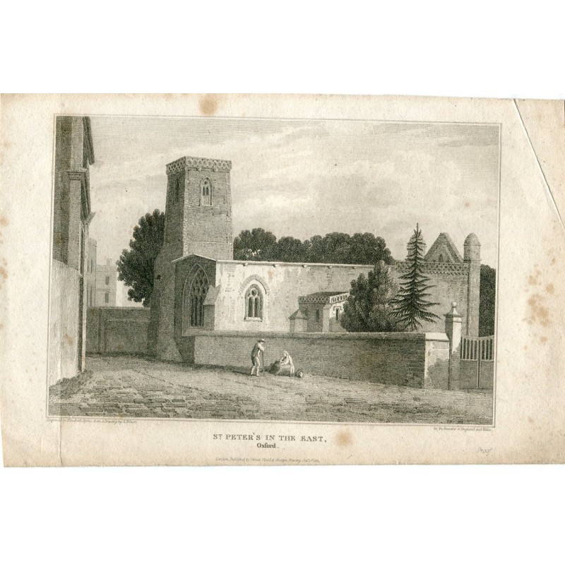 Église Saint-Pierre-de-l'Est, Oxford, gravée par Elizabeth Byrne. Dessiné par A. Wilson.