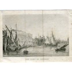 Il porto di Londra, incisione della metà del XIX secolo.