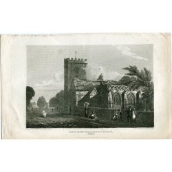 Saint Mary Magdalen's Church engraved by Wise from a drawing by J.P. Neale