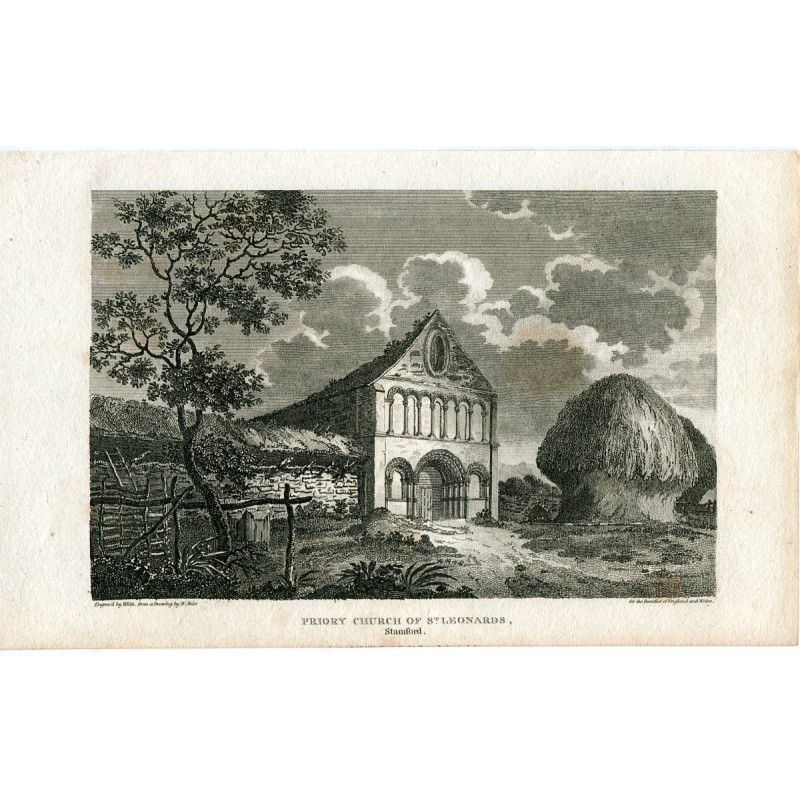 Chiesa prioria di San Leonardo, incisa nel 1812 da White da un disegno di W. Shirt
