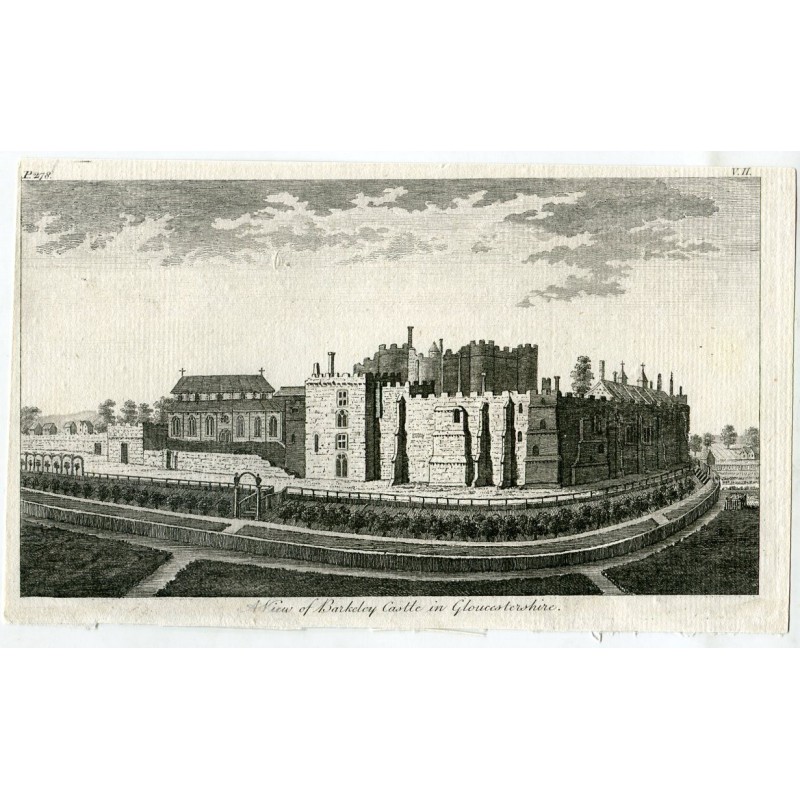 Eine Ansicht von Barkeley Castle in Gloucestershire, gestochen von R. Goadby