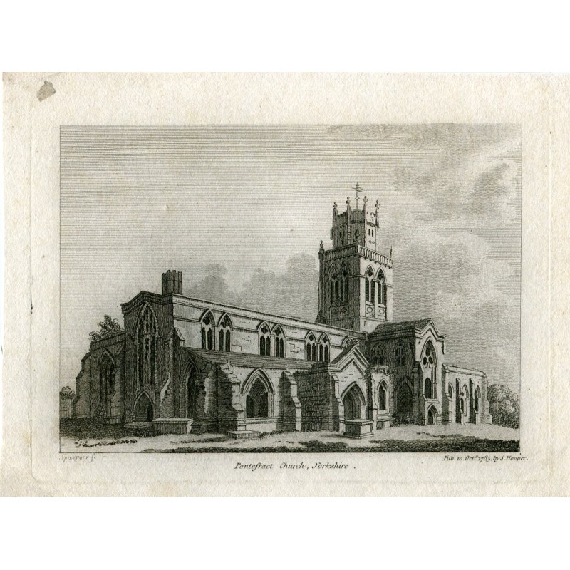 Chiesa di Pontefract, Yorkshire, segnata da Sparrow