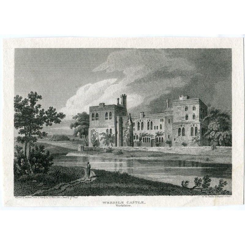 Wressle Castle, Yorkshire engraved by Matthews from a drawing by J.P. Neale