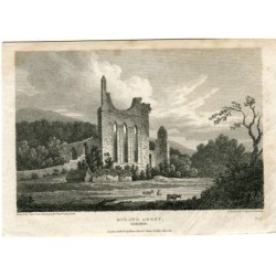 Abbazia di Byland incisa da J. Storer da un disegno del Rev. Richard Sabreyen