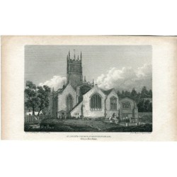 St. John's Church Cirecester SE engraved by W. Angus from a drawing by W. Varley