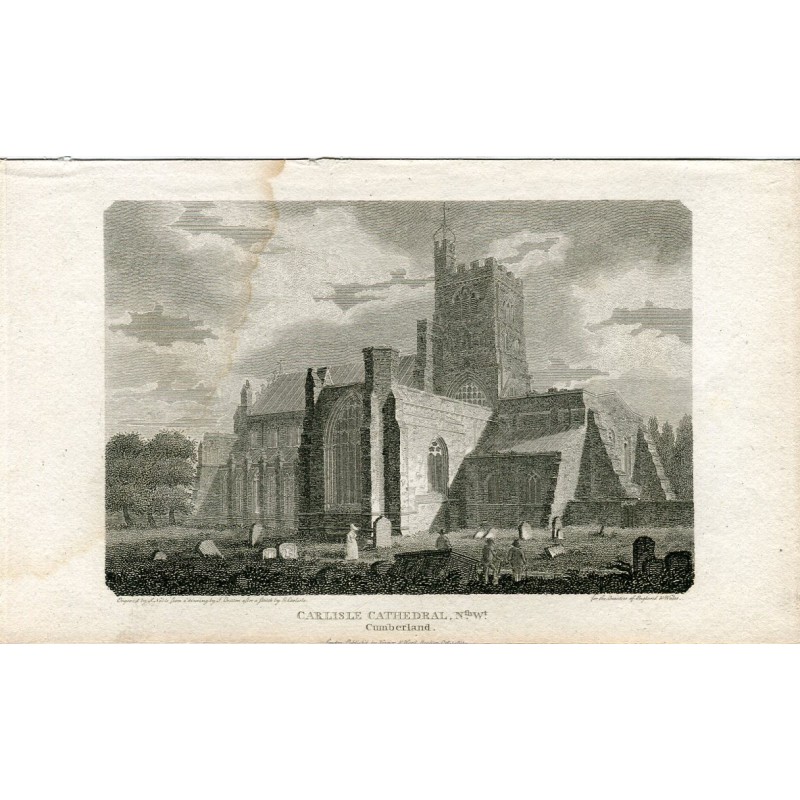 Carlisle Cathedral NE engraved by S. Noble from a drawing by J. Britton