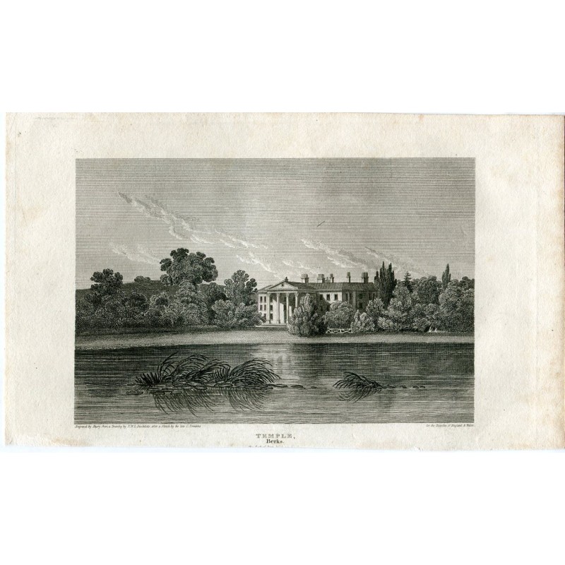 Temple Berks engraved by Shury from a drawing by FWL Stockdale