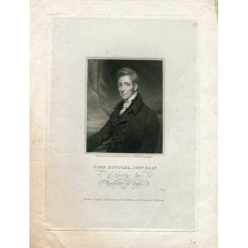 John Bowdler Jr., 1818 von E. Scriven graviert