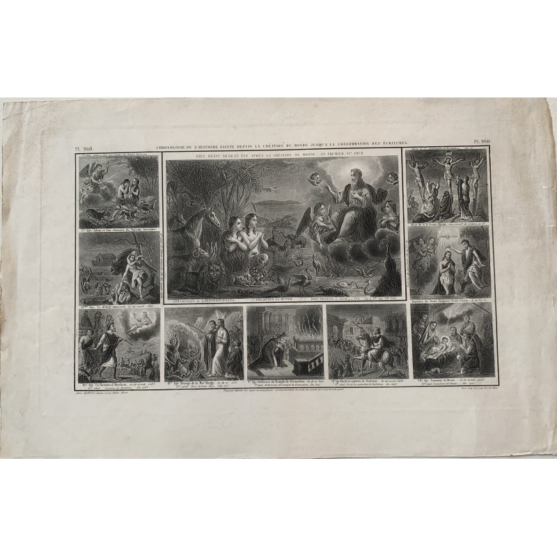 Chronology of sacred history from the creation of the world to the consummation of the scriptures - mid 19th century.