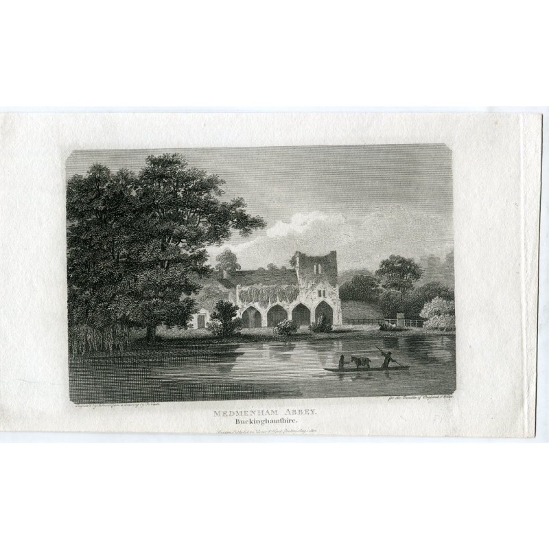 Abbaye de Medmenham gravée par J. Smith d'après un dessin de F. Nash
