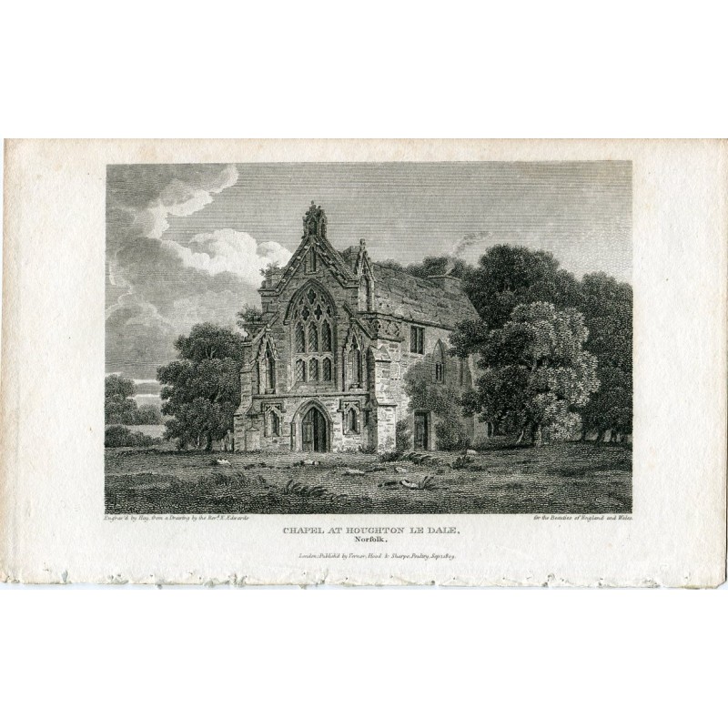 Kapelle in Houghton le Dale, gestochen von Hay nach einer Zeichnung von Rev. E. Edwards