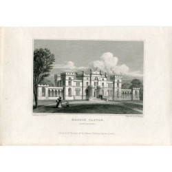 Castello di Rossie, incisione di W. Watkins. Disegnato da JP Neale.