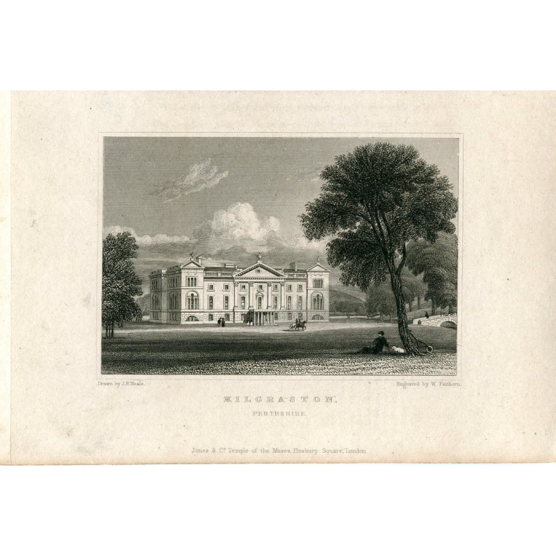 Kilgraston, gestochen von W. Faithron. Gezeichnet von JP Neale.