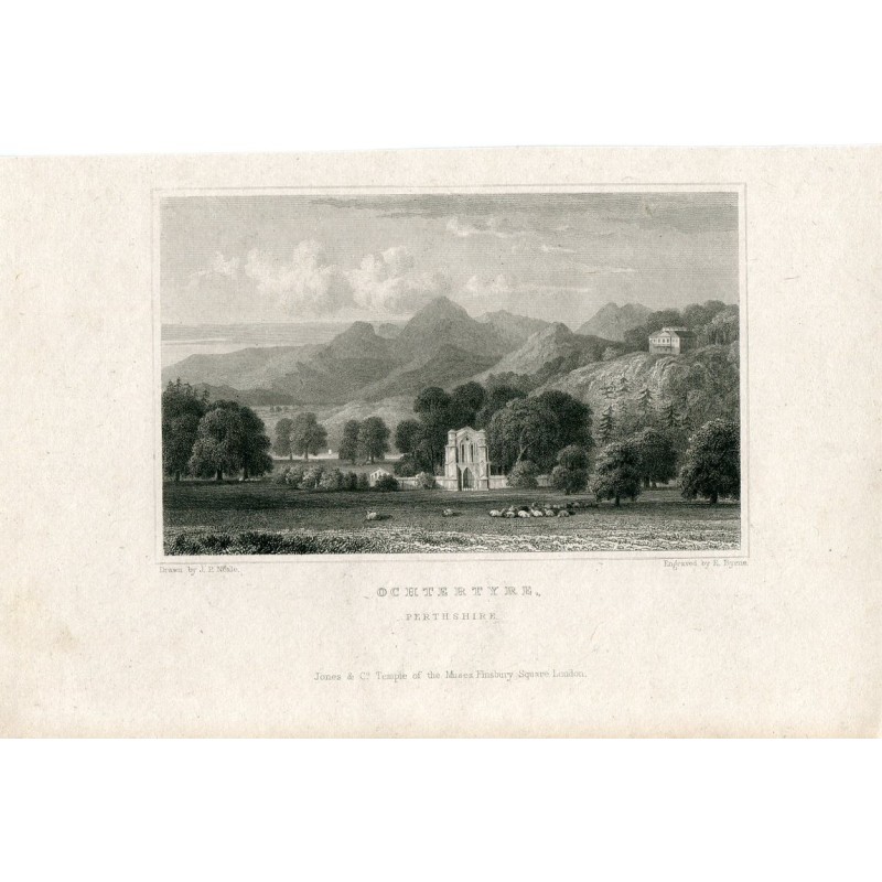 Ochtertyre engraved by A. Birne of J.P. Neale