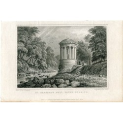 St. Bernard's Well, Water of Leith JB Allen. Gezeichnet von Thomas H. Shepherd