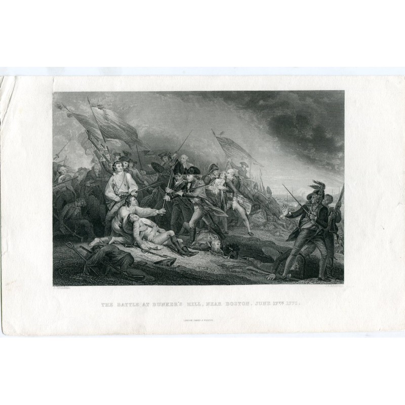 Battle of Bunker's Hill, after J. Trumbull. J. C. Armytage
