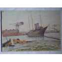 LH Winn port. English watercolor XIX-XX century.