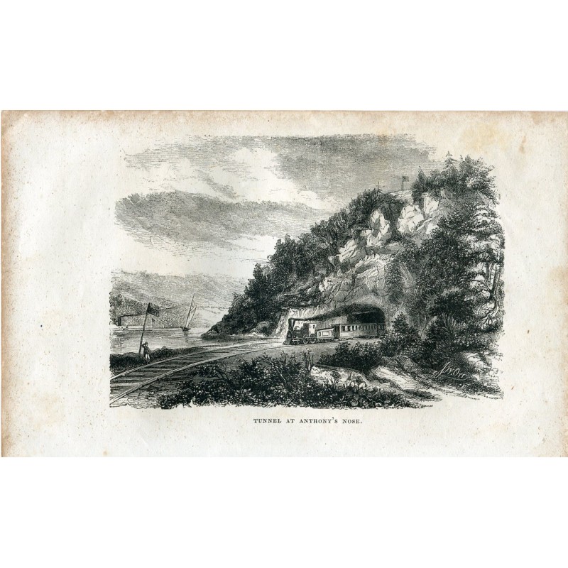 États-Unis. Tunnel d'Anthony's Nose, photographié par J.W. Orr.
