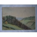Landscape English watercolor XIX-XX century