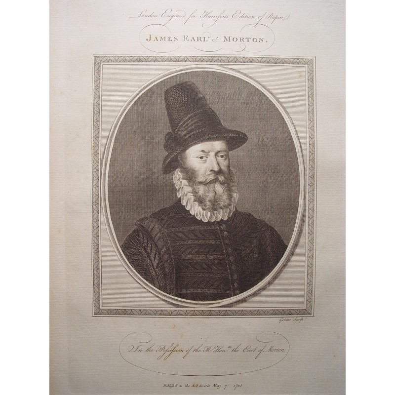 James Earl of Morton. Engraving by John Goldar (Oxford, 1729–London, 1795)