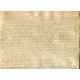 Documento notarial del siglo XV-XVI sobre pergamino
