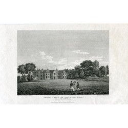 North Front of Staunton Hall engraved by Hay from a drawing by T. Barber