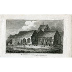 Chiesa di Alberbury, Shroshire. Incisione di R. Roffe. Disegnata da James Parker.