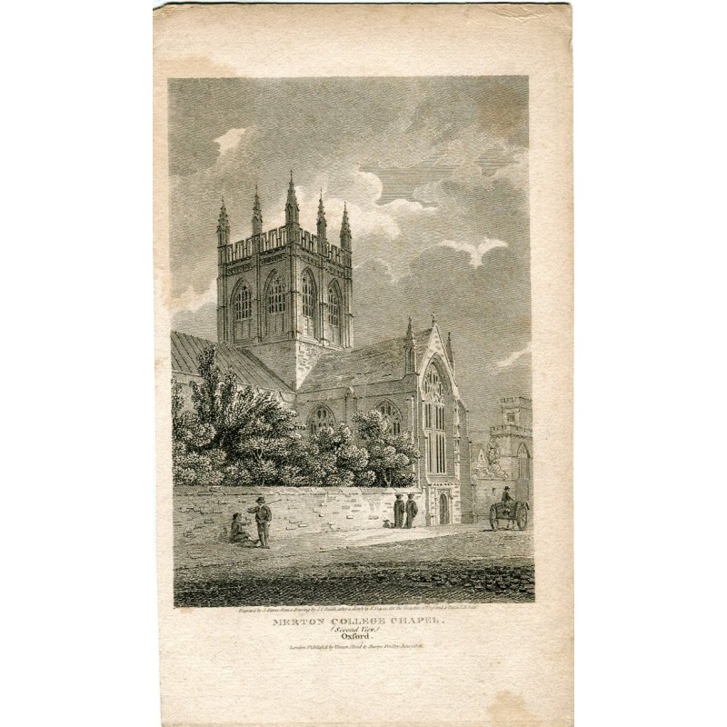 Cappella del Merton College incisa da J. Storer da un disegno di JC Smith