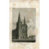 Cattedrale di Lichfield incisa da J. Roffe da un disegno di F. Nash
