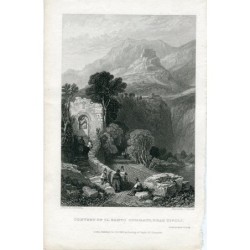 Couvent du Santo, Cosimato, près de Tivoli gravé par JC Varrall