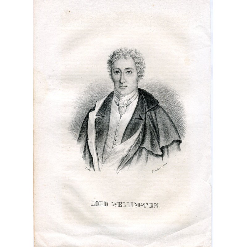 Lord Wellington Lithographie von Perez und Donon
