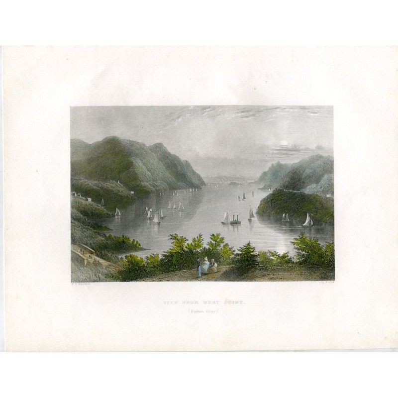 1840. Hudson river, after W H Bartlett