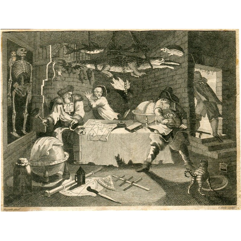 Hudibras bat Sidrophel, d'après William Hogarth. Gravure de Thomas Cook, 1808.