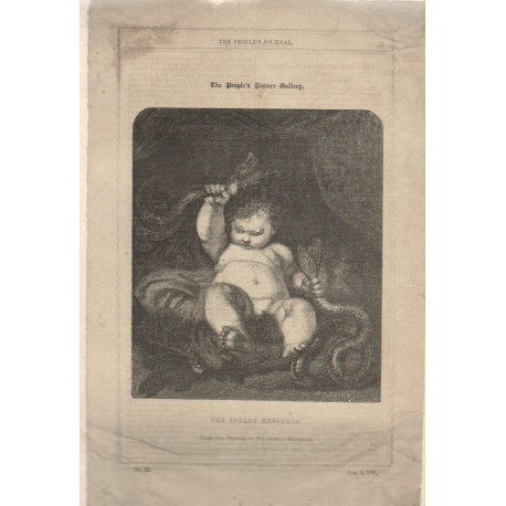 The Infant Hercules De una pintura de Sir Joshua Reynolds,  8 de agosto de 1846