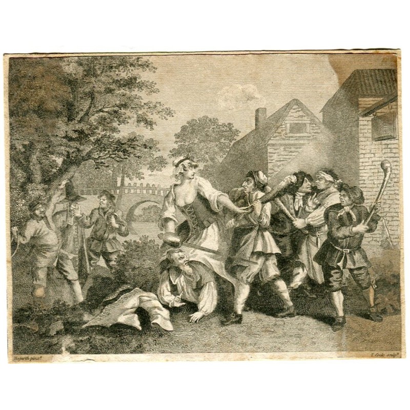 Hudibras, d'après William Hogarth. Thomas Cook