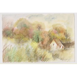 English watercolor landscape.