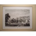 Espagne. Catalogne. Tarragone. «Vue générale du Monastère de Poblet» Alexandre Laborde 1810-11)