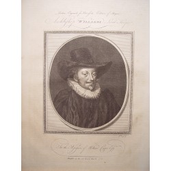 Archbishop Williams Lord Keeper'. Grabado por John Goldar (Oxford,1729-Londres,1795)