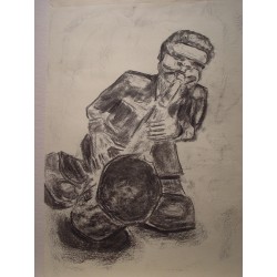 Trumpeter pencil drawing