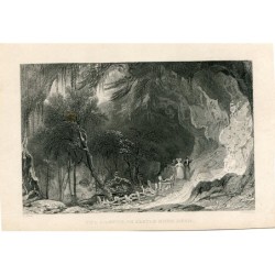 La Grotta nel Castello Eden, incisa da J. Redaway da un'opera di T. Allom